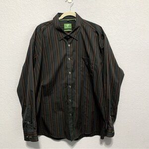 Forsyth Of Canada Men’s Stripe Button Up Long Sleeve Shirt